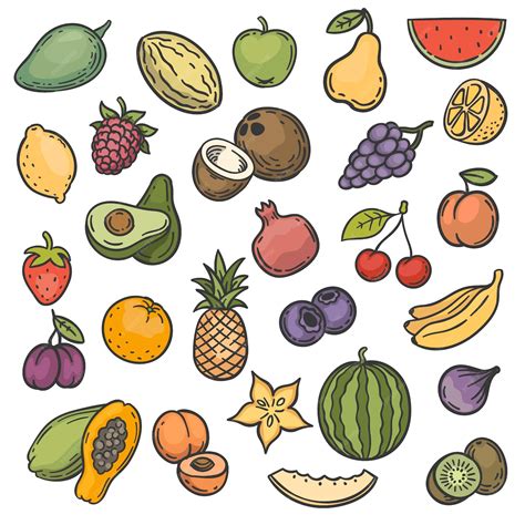 frutas dibujo